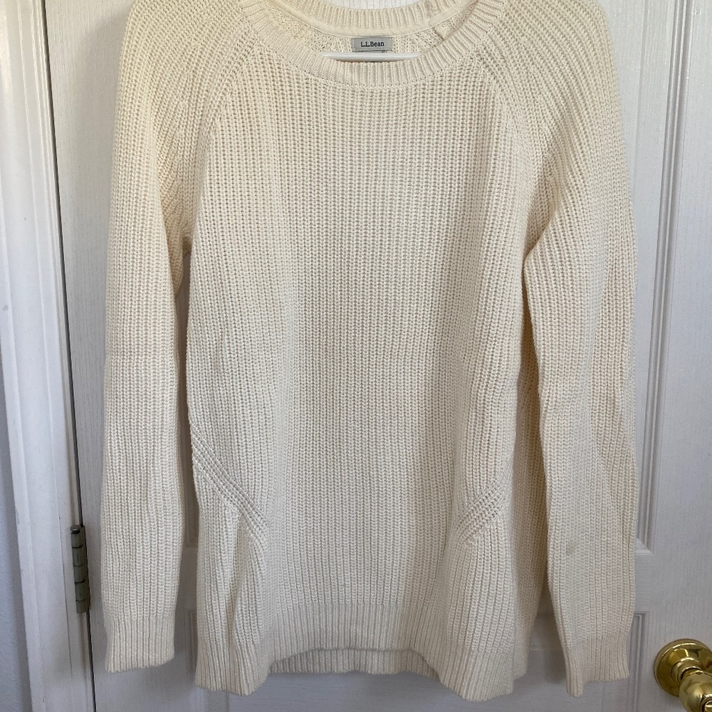 LL Bean Cream Sweater